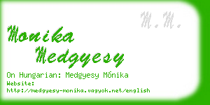 monika medgyesy business card